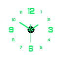 Luminous Wall Clock Digital Clock Wall Stickers Wall Clock For Living Room Home Decor Removable Modern Design Easy To Install