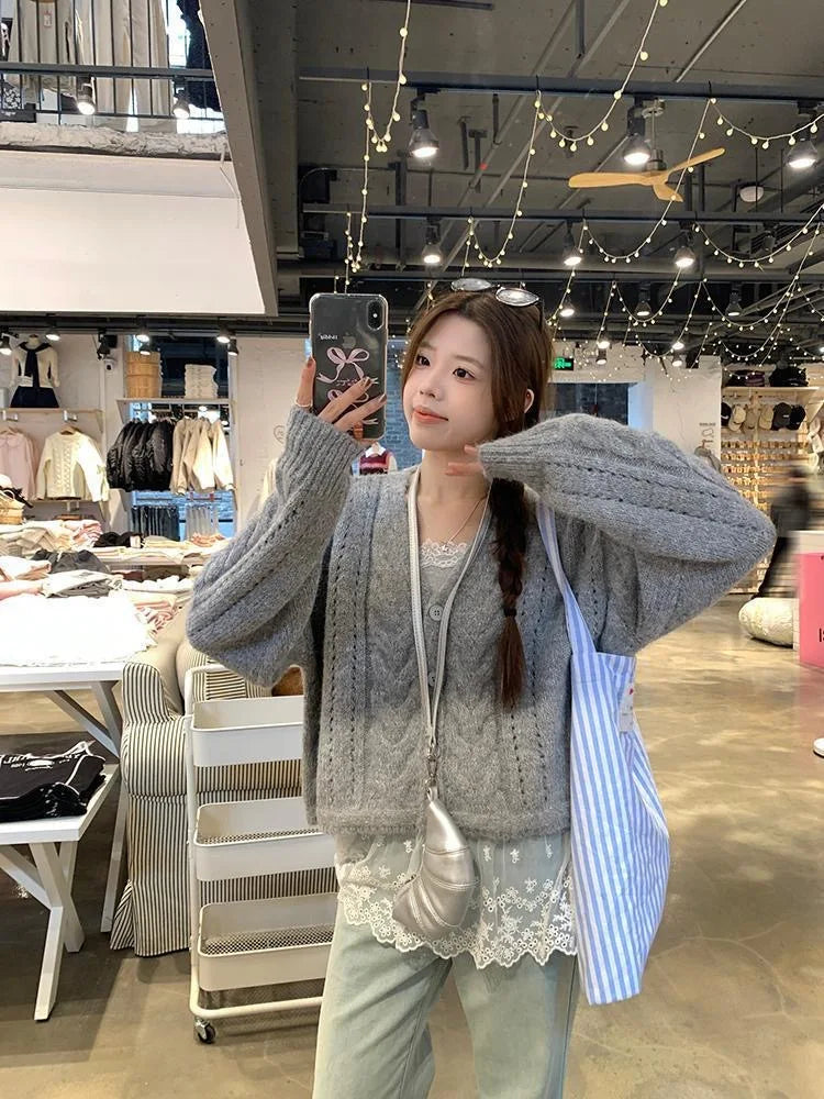 Lace Undershirt Ruffle Patchwork Hem Cami 2025 Sexy Top Women's Long Sleeveless T-Shirt Camisole Y2K Korean Gray Cotton Camis