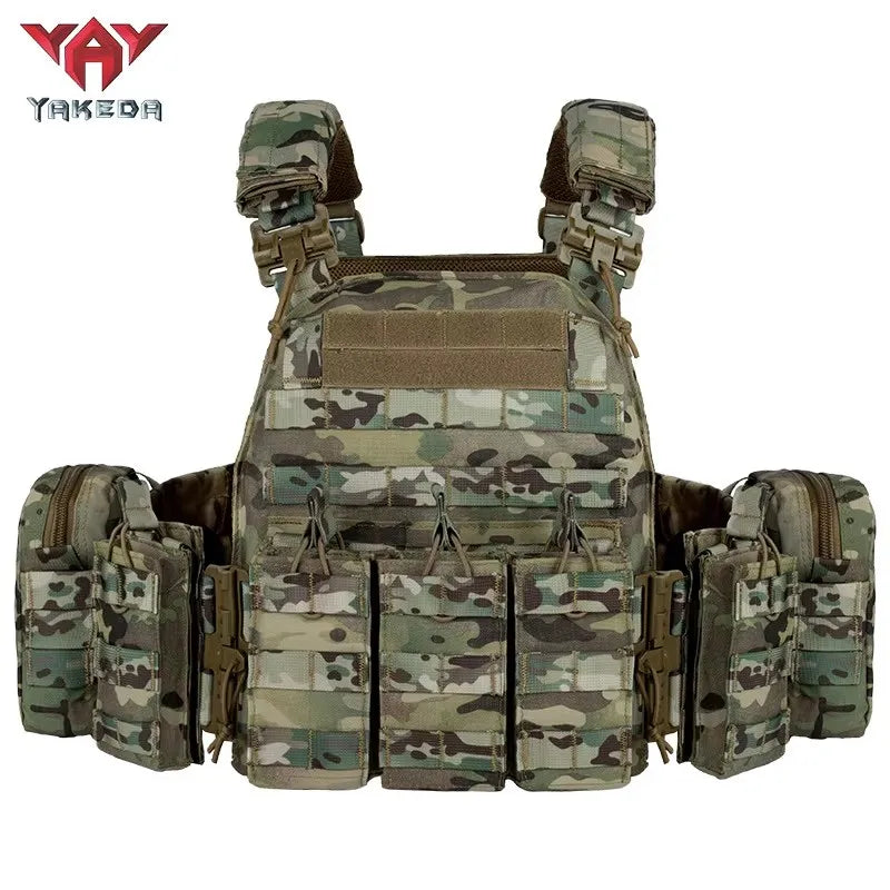 YAKEDA Quick disassembly training vest, detachable and expandable, comfortable, breathable, wear-resistant and tear resistant