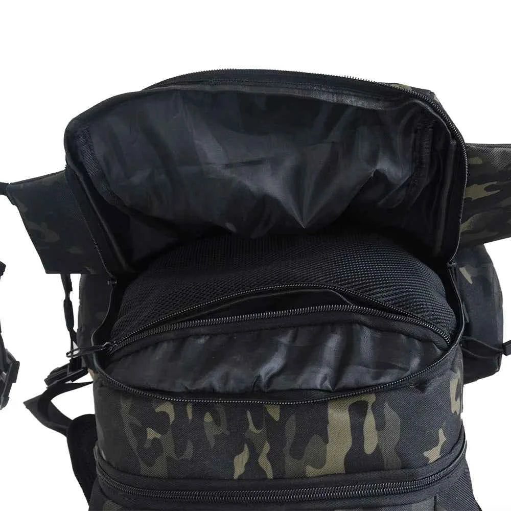 45L Waterproof Fishing Hunting Backpack Outdoor Rucksacks Tactical Sports Camping Hiking Trekking Bags