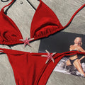 Sexy Bikini 2025 Swimsuit Women Swimwear Halter Bikinis Set Push Up Bathing Suit Solid Swimming Suit Biquini Female