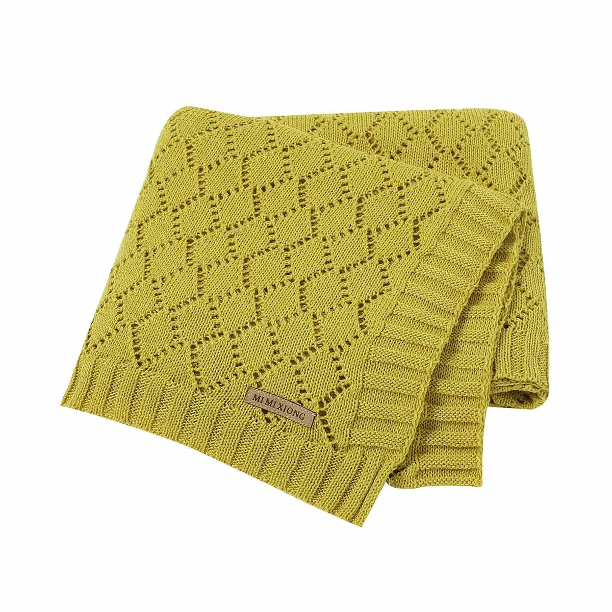 Baby Blanket Super Soft knitted Newborn Stroller Bed Sleeping Cover Toddler Infant Bedding Muslin Swaddle Wrapper 100*80CM Plaid