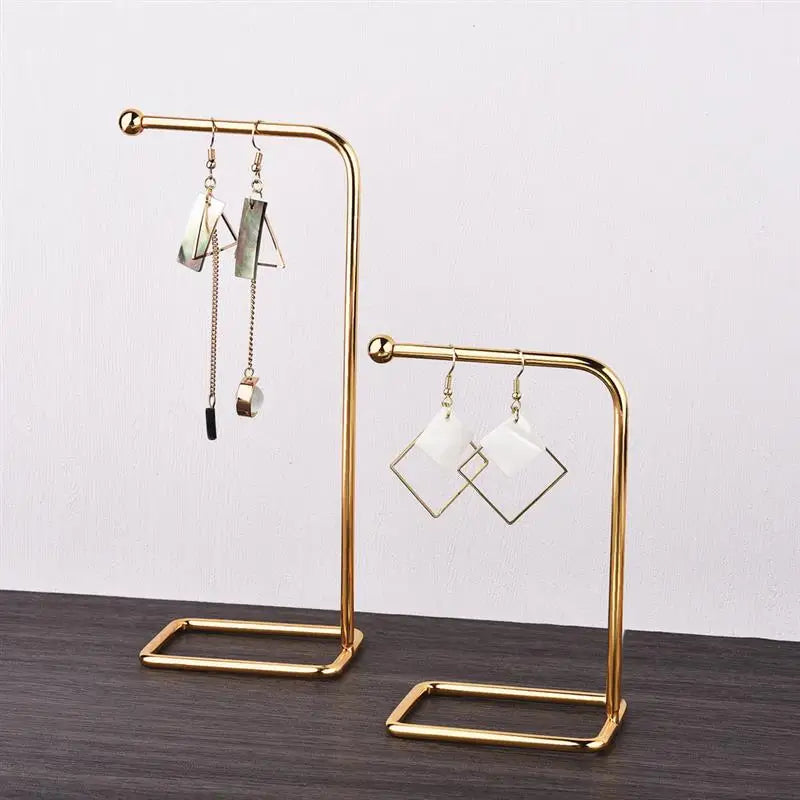 High Quality Jewelry Organizer Shelf Metal Earring Storage Rack DIY Jewelry Organizer Holder Pendants Necklace Display Stand