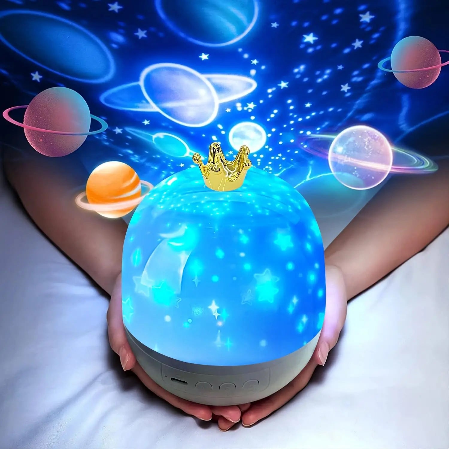 Kids led Night Light Projector, Light Projector with LED Timer and USB Cable, 360 Degree Rotation Kid Night Light Lamp for Kids