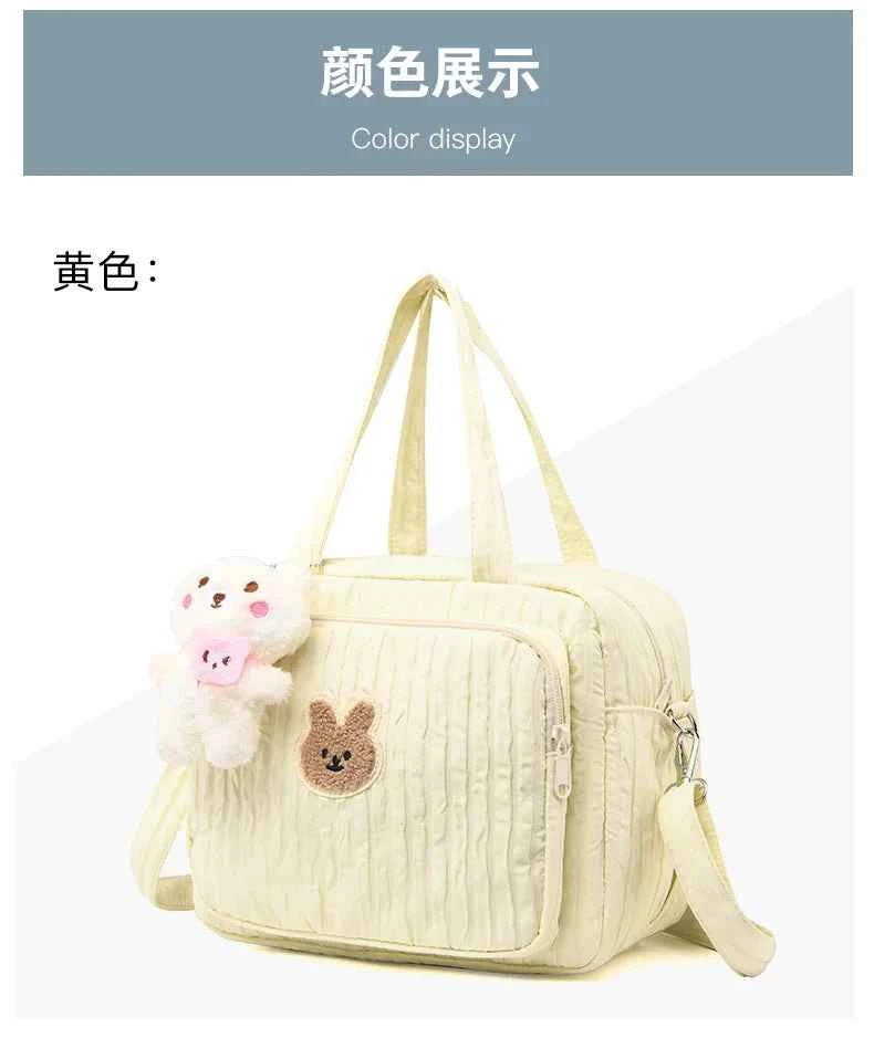 Cotton Mommy Bag Diaper Bags for Baby Cute Handbags Baby Items Organizer Nappy Caddy Bag Maternity Pack Mother Kids