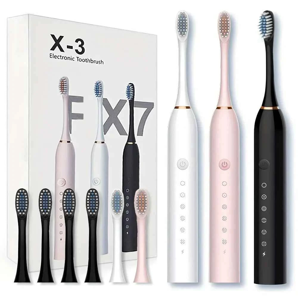 Electric Toothbrush Soft Bristles 6 Speed Automatic for Adults & Kids  Universal Smart Charging  All Ages Compatible