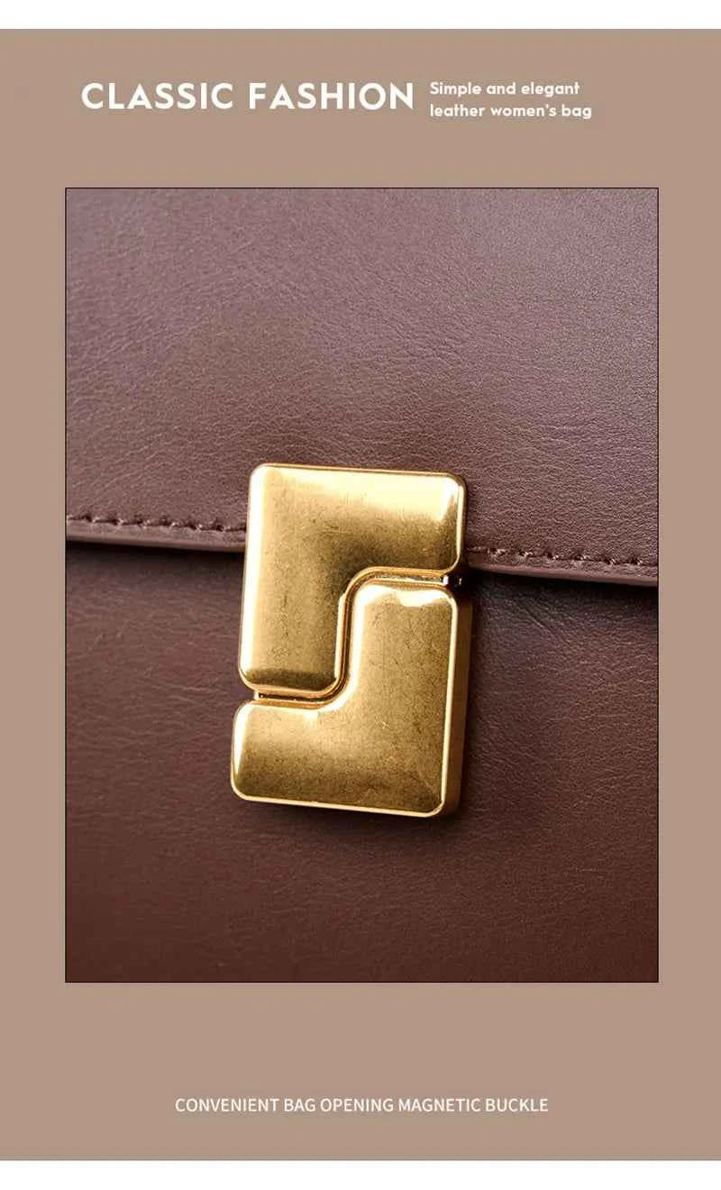 100% Genuine Leather Women's Shoulder Bag High Quality Luxury Designer Crossbody Bags Fashion Cowhide Female Handbags