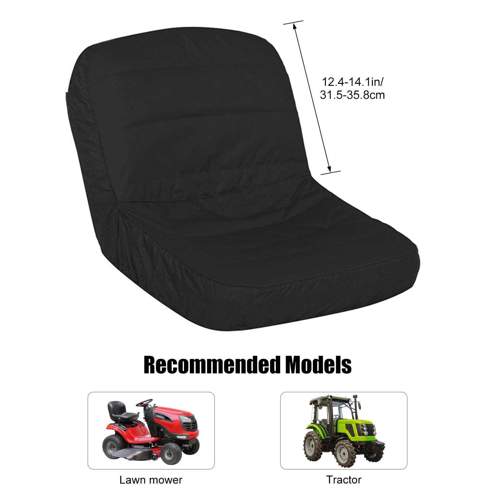 Riding Lawn Mower Seat Cover 600D Oxford Tractor Seat Cover Comfortable Waterproof Cushion Protective Seat Cover for John Deere