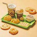 Kids Kitchen Toy Pretends Play Cooking Food Game Hamburger Pizza Snack Fruit Vegetable Simulation Food Set Of Toy For Girls Boys