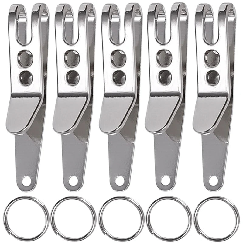 5/1Pcs Mini Zinc Alloy Ring Carabiner EDC Bag Suspension Clip with Key Outdoor Quicklink Tool Keychain Camping Accessories