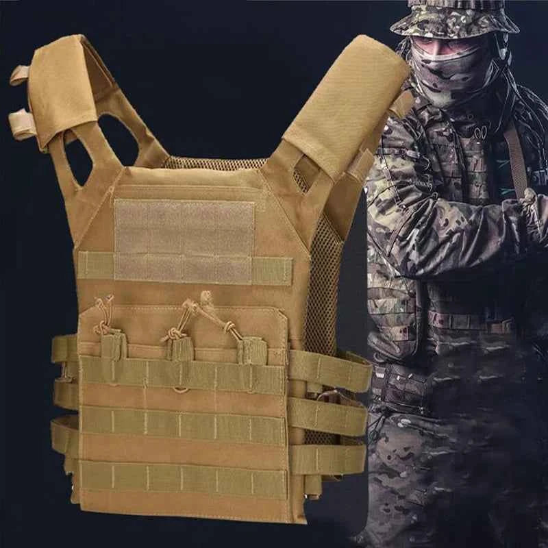 JPC Molle Plate Carrierr Lightweight Tactical Vest With EVA Foam Board CS Game Jungle Security Equipment Wearing Hunting Vest
