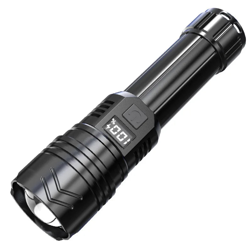 3000000LM Super Bright Flashlight Built-in Battery Rechargeable LED Flashlights High Power Torch Lamp for Camping Lantern