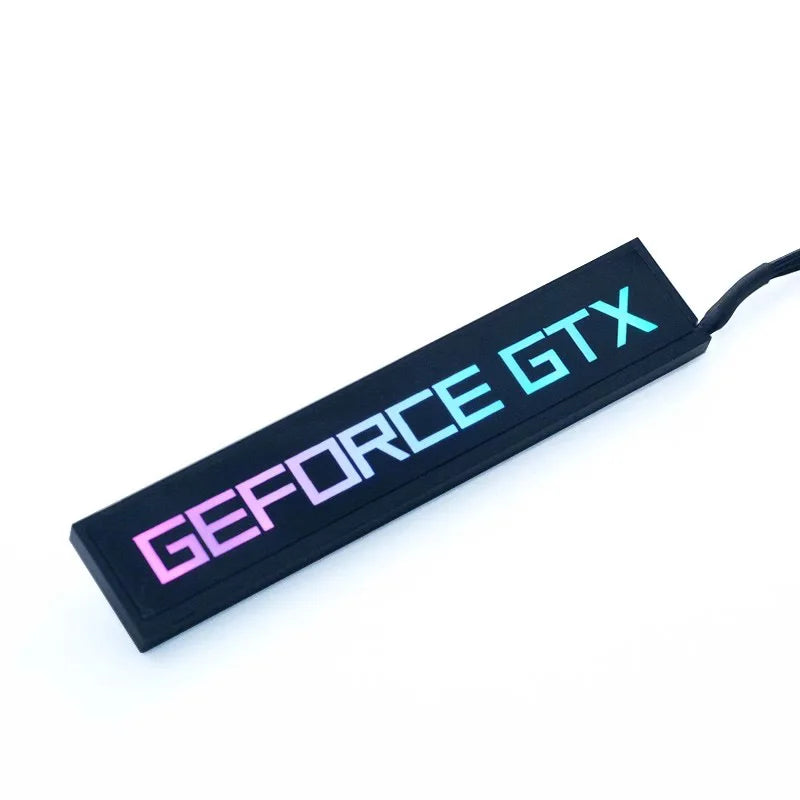 GPU VGA illuminated panel, Graphics card faith light, Logo brand MOD customization 5V ARGB 3PIN AURA SYNC