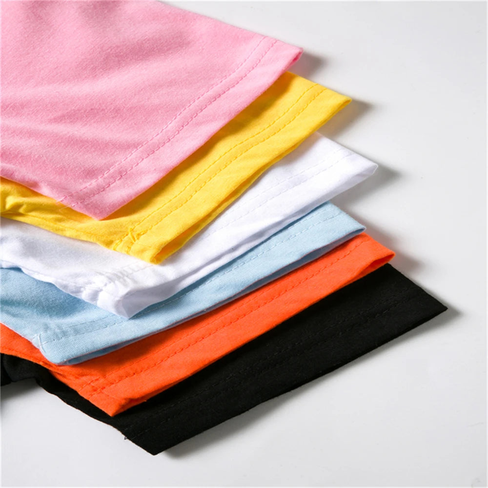Summer Brand White T-shirt+Shorts Two-Piece Set Kids New Clothing Fashion Boy Girl 3-12 Yrs Sports Short-Sleeved Casual Set