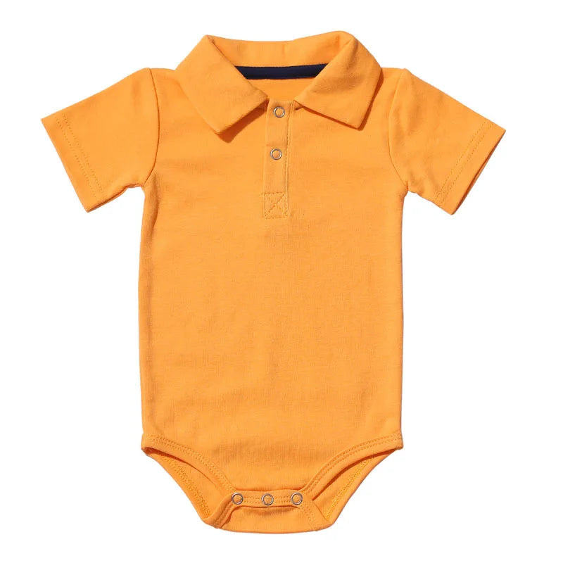 Bodysuit & One Pieces Baby Clothes Summer Short-sleeved Polo Baby Jumpsuit Crawling Clothes Baby Clothes Romper Newborn Clothes