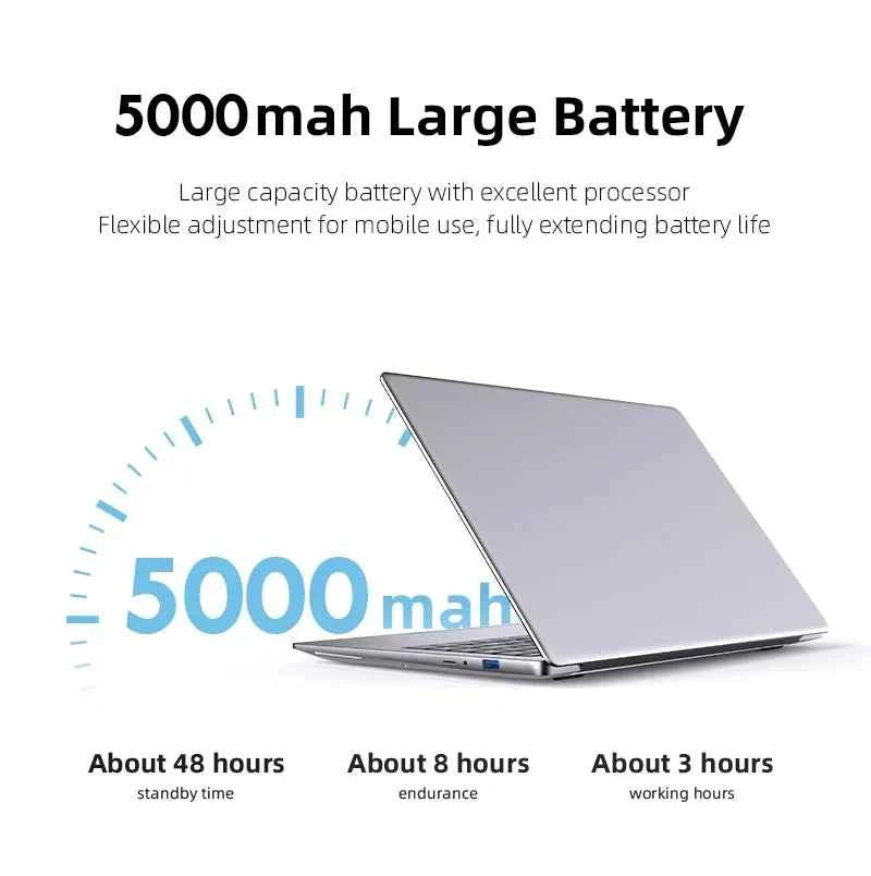 14.1 Inch Portable Laptop Computer Intel Core i7 8650U Dual Core 12GB RAM 512GB 1TB 2TB SSD Windows 11 Laptop Pc Gamer Notebook