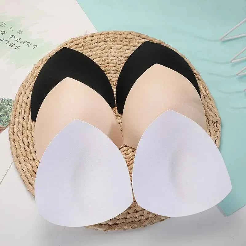 Triangle Sponge Bra Pads for Women 2/30Pcs Removable Invisible Insert Bikini Swimsuit Breast Enhancers Chest Cup Pad Accessories