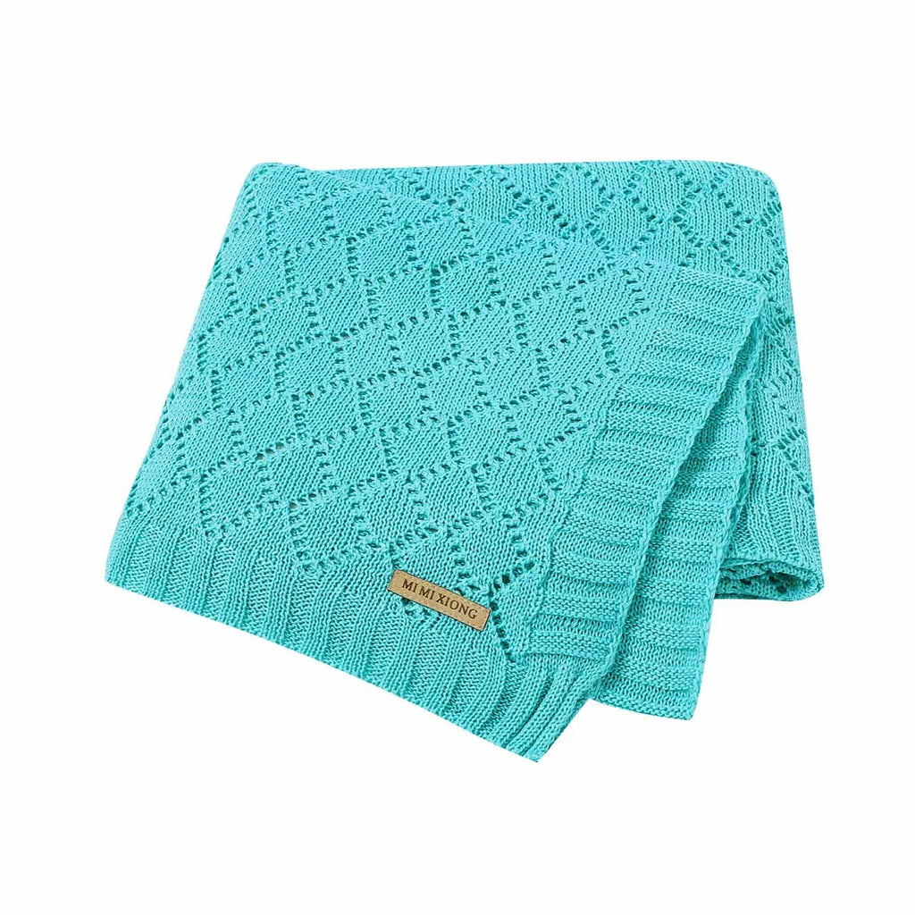 Baby Blanket Super Soft knitted Newborn Stroller Bed Sleeping Cover Toddler Infant Bedding Muslin Swaddle Wrapper 100*80CM Plaid