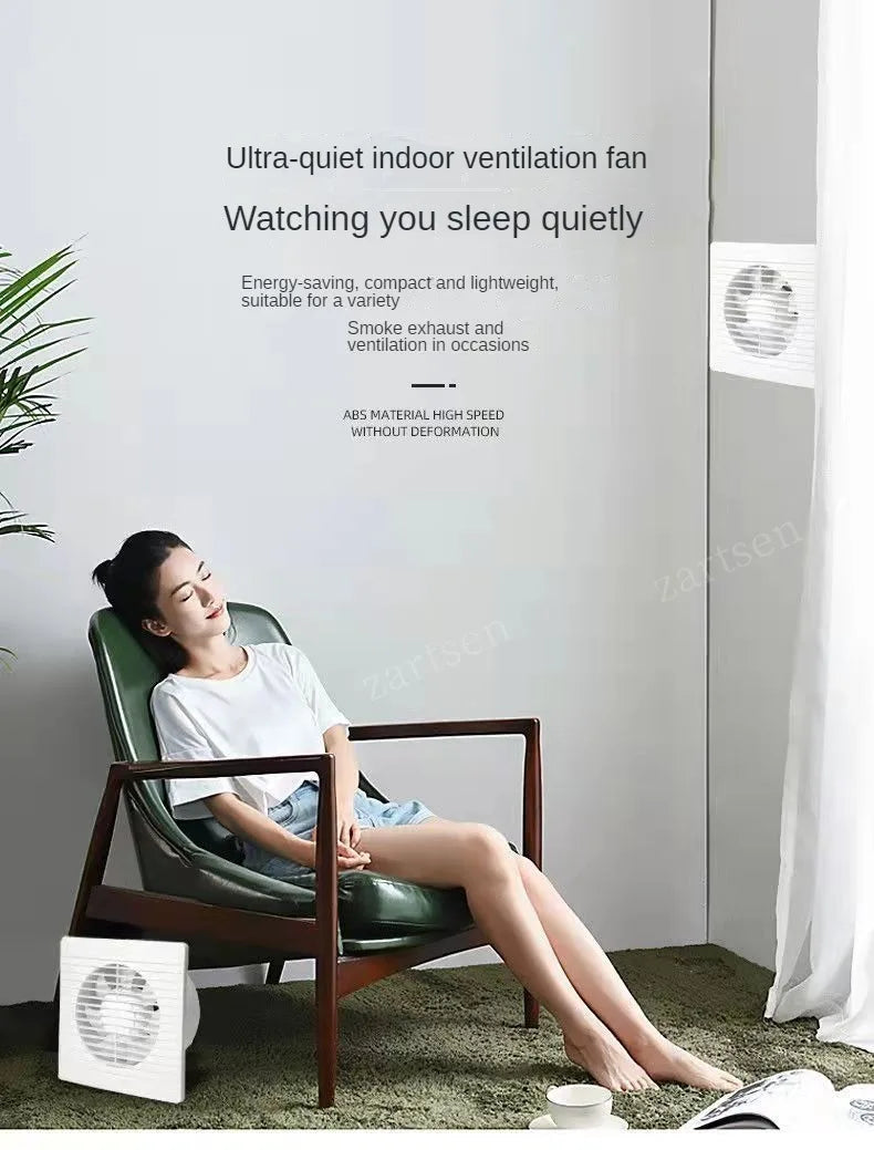 220V 4 inch 6 inch 8inch Hanging Wall White Ventilador Small Ventilator Extractor Exhaust Fans Toilet Bathroom Kitchen Fan