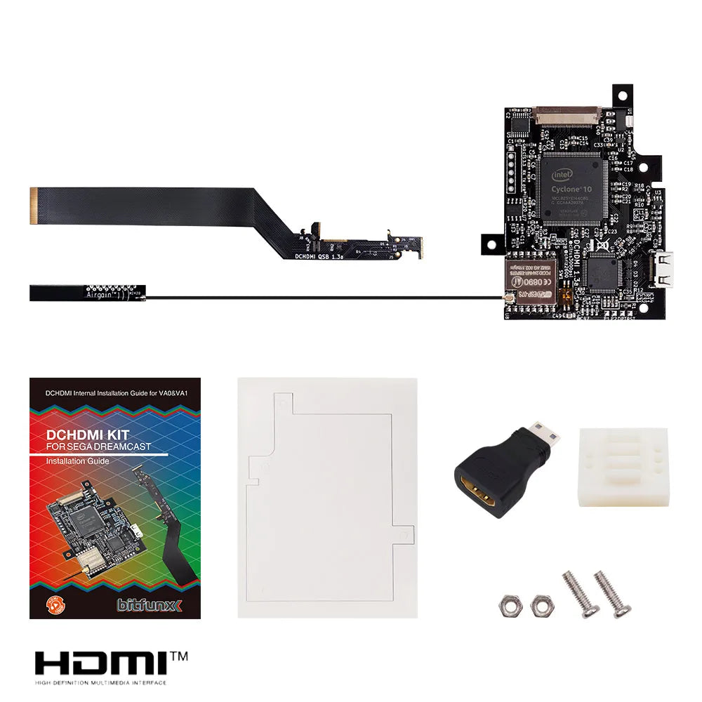 BitFunx DC HDMI™ Kit For SEGA Dreamcast Game Console High Definition 1080P DC Chip For Dreamcast PCB Board