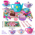 Tea set for girls, tea party set, tea set for kids including kettle, cookies, food for kids, gifts for boys and girls