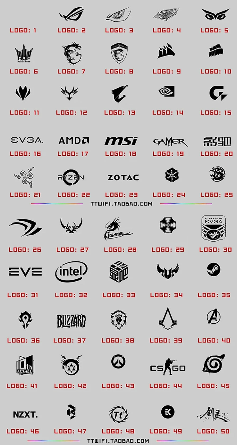 GPU VGA illuminated panel, Graphics card faith light, Logo brand MOD customization 5V ARGB 3PIN AURA SYNC