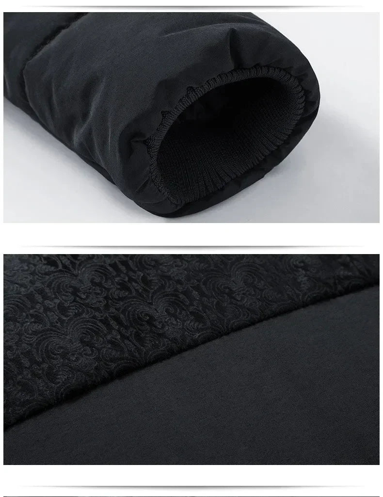 Warm Windproof Jacket Men 2025 Winter New Fashion Comfortable Thickened Outdoor Hooded Overcoat Male Casual Clothes