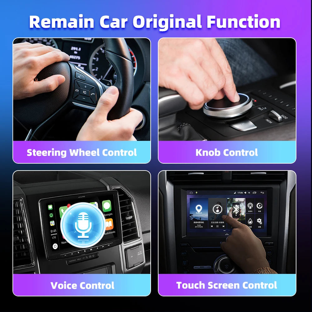 EKIY A2 Wired to Wireless Android Auto Adapter For Wired Android Auto Cars Smart Ai Box Bluetooth WiFi Spotify Auto Connect Map