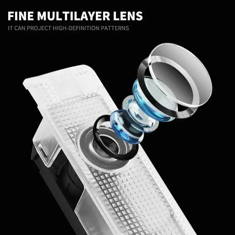 2Pcs Fashion LED Car Door Welcome Light Logo Projector for Alfa Romeo Spider Giulia Giulietta 147 156 159 Mito Stelvio GT Spider