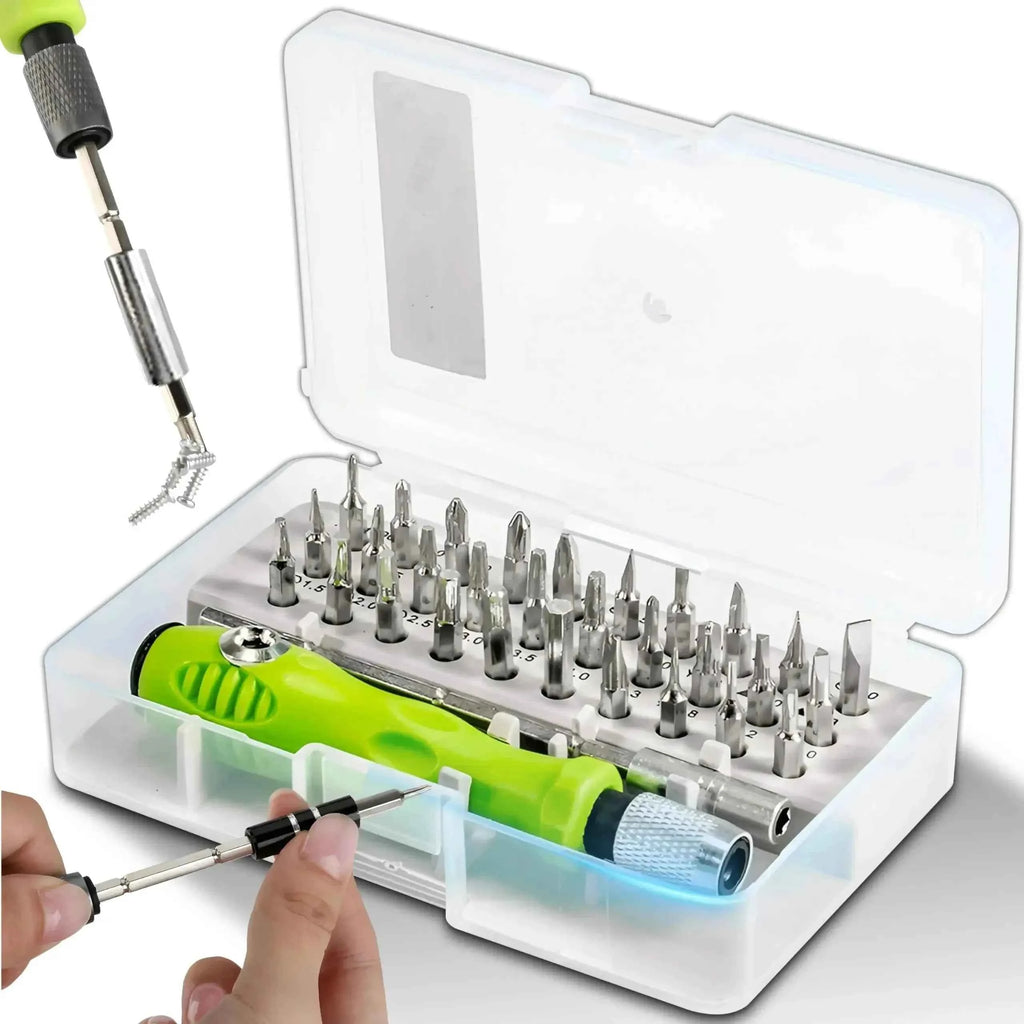 32 In 1 Multifunction Manual Screwdriver Kit for Mobile Phone Computer Electronic Repair Tool Set Product with Extension Rod