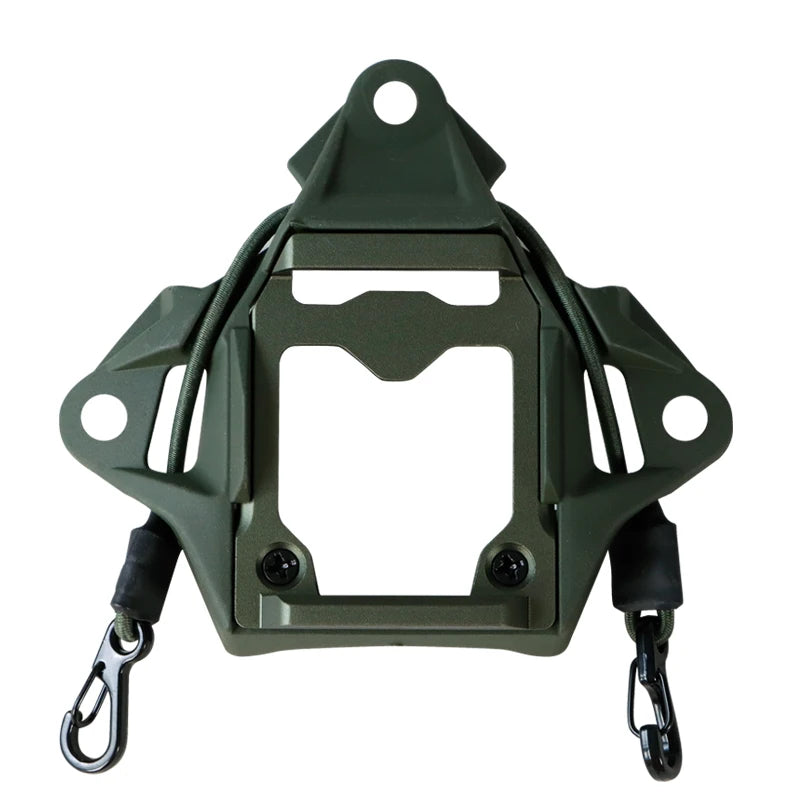 BOOIU Tactical Helmet Mount Adapter Night Vision Aluminum Alloy NVG Helmet Bracket Accessories for FAST Helmet with Hook Rope