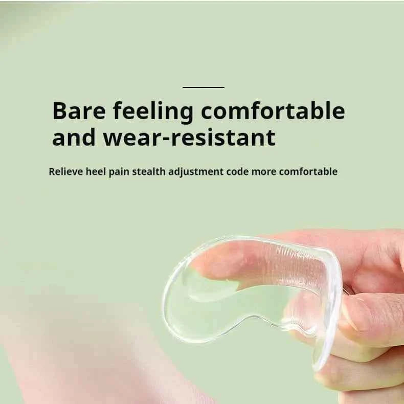 Silicone Heel Protectors High Heels Heel Stickers Adjustable Size Adhesive Anti-slip Insoles Pain Relief Foot Care Products
