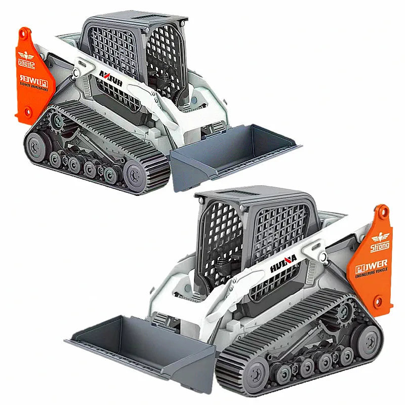 HUINA 1:50 Diecast Loader Bulldozer Static Truck Excavator Alloy Model Construction Vehicle Toys for Boys Gifts Car Collection