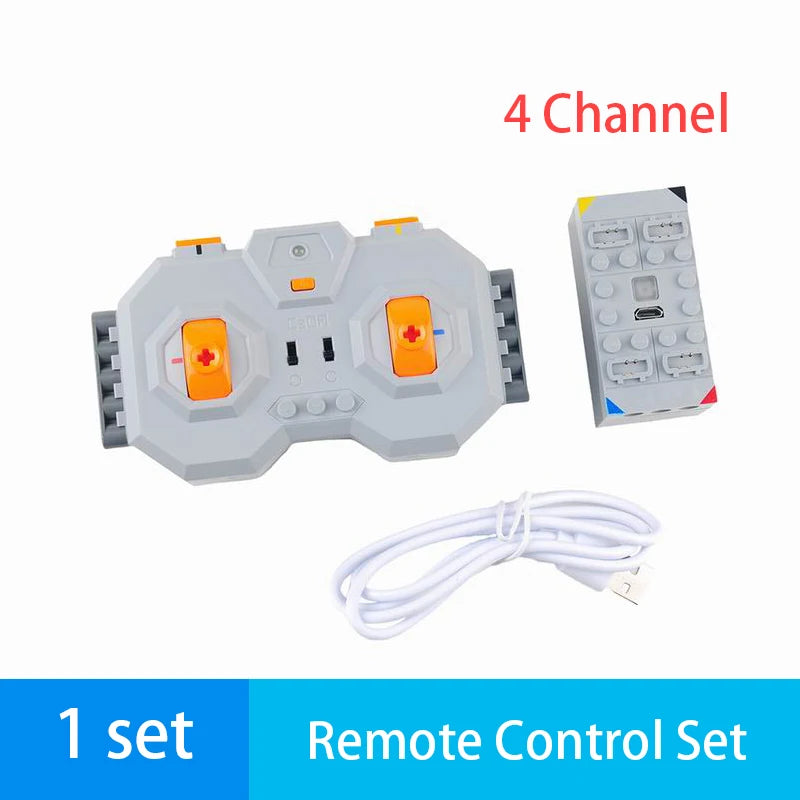 12 Channel Remote Control Lithium Battery Box Set Compatible Building Block APP Programming Control for DIY RC Car Robot Project