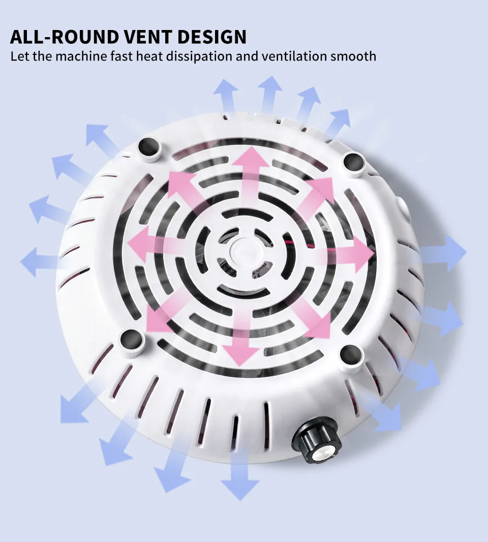 45000 RPM Super Suction Nail Dust Collector Powerful Nails Dust Extractor Nail Art Manicure Fan Vacuum Cleaner And Filter