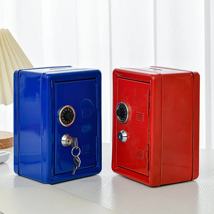 Kids Money Bank with Lock, Mini Metal Safe Box for Cash & Savings, Educational Gift Idea, Wholesale PriceMetal Cash Keeper