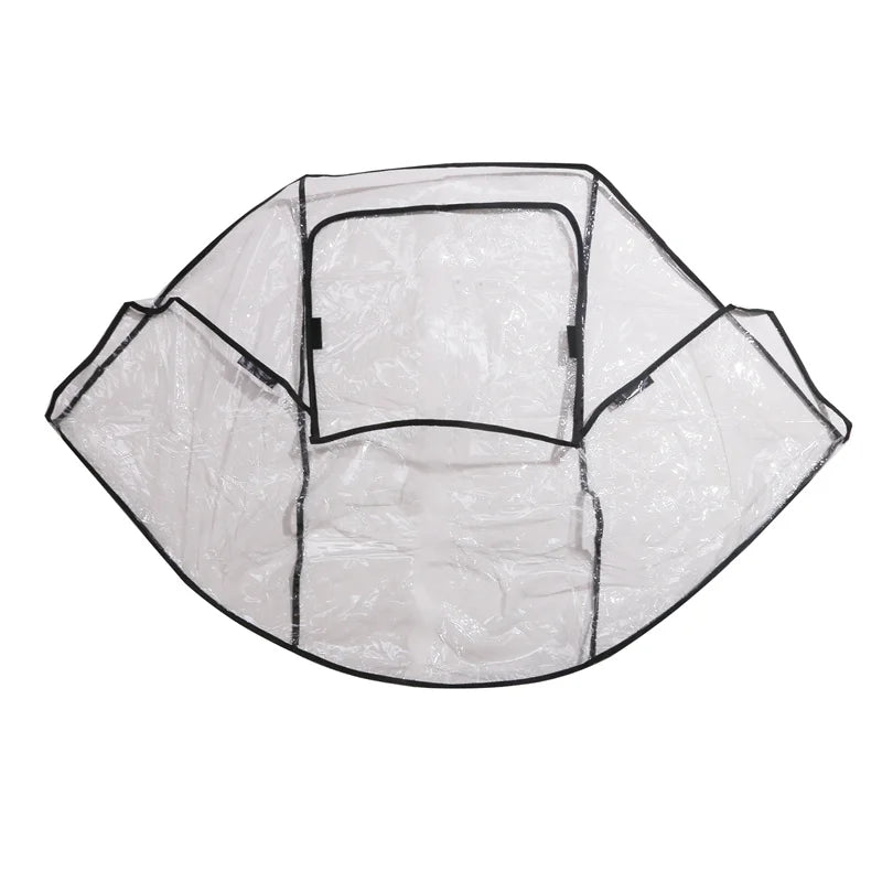 Universal Stroller Rain Cover Baby Car Weather Wind Sun Shield Transparent Breathable Trolley Umbrella Raincoat Accessories