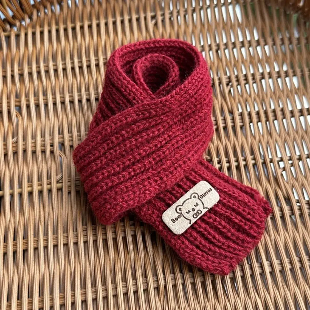 Fashion Doll Christmas Scarf Knitted Multi-colors Little Bear Scarves Casual Wear DIY Kids Gift Toys for 20cm Cotton Dolls
