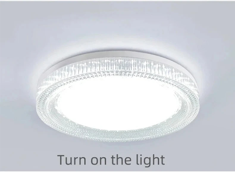 Modern Ultra Thin Crystal Ceiling light Round Ceiling Home Lamp Cool White Suitable for Balcony Kitchen Bedroom Light AC85-260V