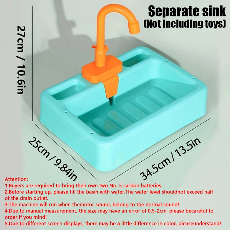 Kids Kitchen Sink Toys Simulation Electric Dishwasher Mini Kitchen Food Pretend Play House Toy Set Children Role Play Girl Toys