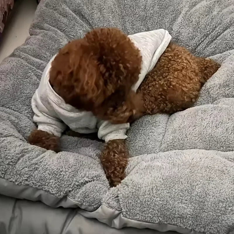 120*60cm Large Plush Dog Bed Sofa Thickened Super Soft Polyester Pet Mat Dog Crate Mat Bed For Small Medium Large Dog Bed