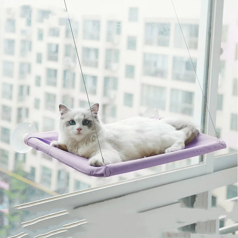 New Pet Cat Hammock Hanging Cat Bed Bearing 20 kg Comfortable Sunny Window Seat Kitten Rock Climbing Frame Pet Supplies