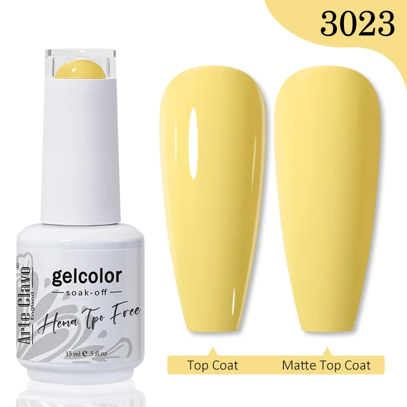Arte Clavo TPO HEMA FREE Top Quality Discount Price 131 Colors Nail Gel Polish New Formula Nail Gel 15ml Bottle UV Gel Varnish