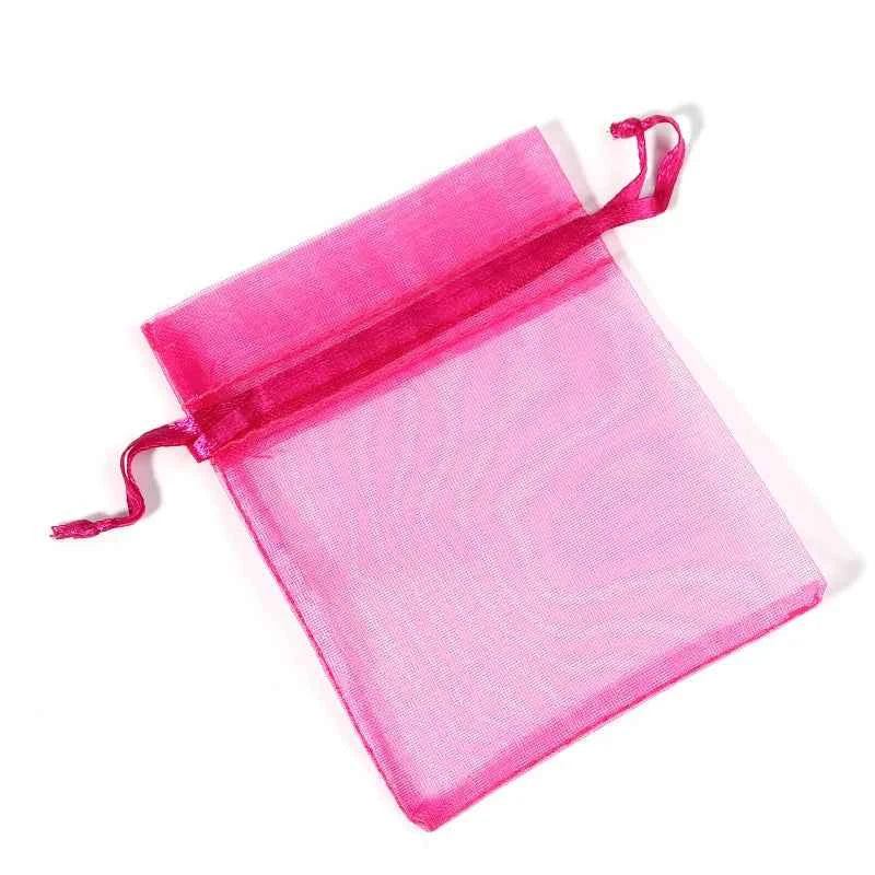 10pcs/Lot 24 Colors Organza Bags Jewelry Bag Wedding Gift Storage Drawstring Pouches Jewelry Packaging Bags Present Wholesale