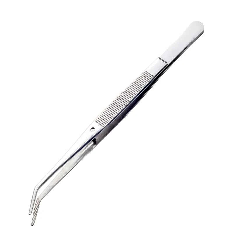 Ourriner Stainless Steel Nail Art Nippers Tweezers Rhinestones Crystal Sequins Glitter Picking Up Cotton Cleaner Tools Manicure