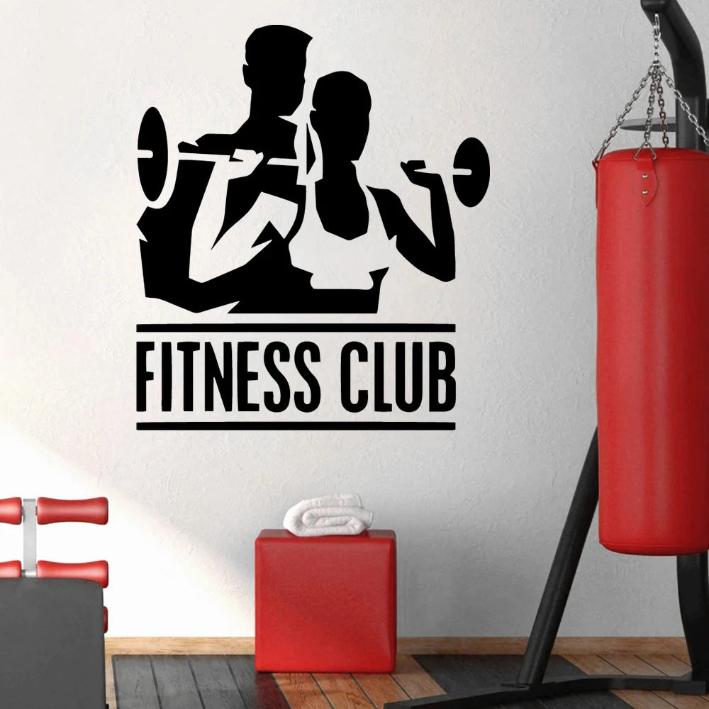 Gym Wall Stickers Decorative Sticker Home Decor Living Room Bedroom Wall Decal Home Decor