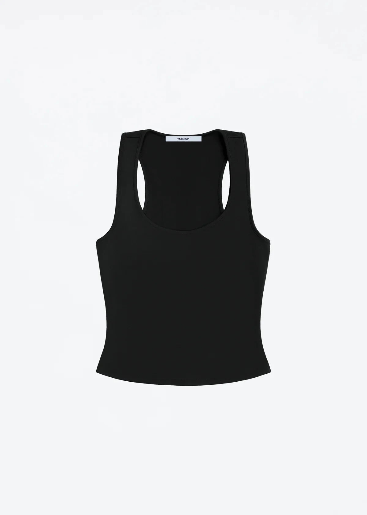 Tank Classic X-shaped Backless Baby Blue and Misty Gray Multi-color Comfortable Elastic Waist Tight Fit Backless Top