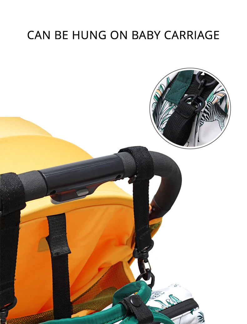 IYEAL Fashion Baby Nappy Bag Cute Animal Pattern Mommy Bag Multi Functional Large Capacity Diaper Bags for Babies Nursing Bags