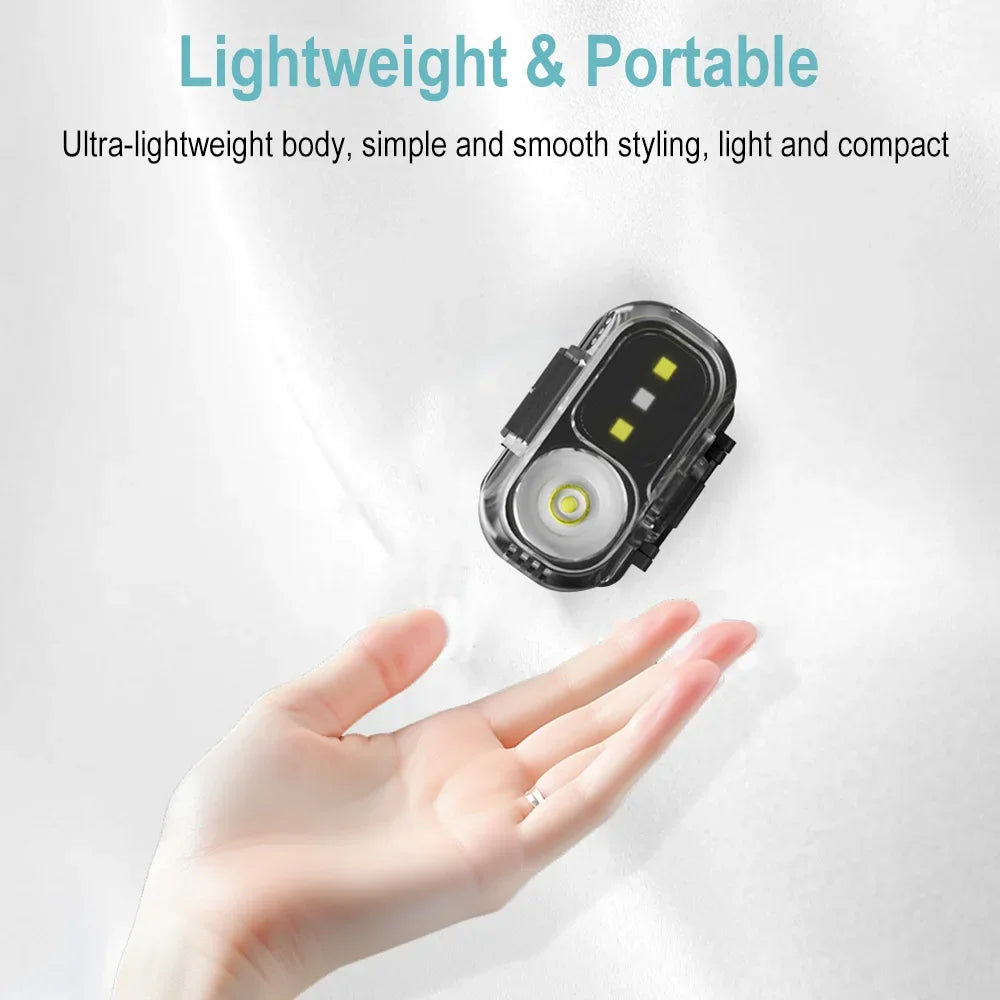 Powerful LED Induction Headlamp 5 Lighting Modes Type-C Charge Head Flashlight Outdoor Waterproof Camping Fishing Headlight