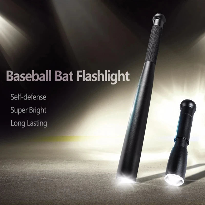 Aluminum Baseball Bat LED Flashlight – Waterproof Torch